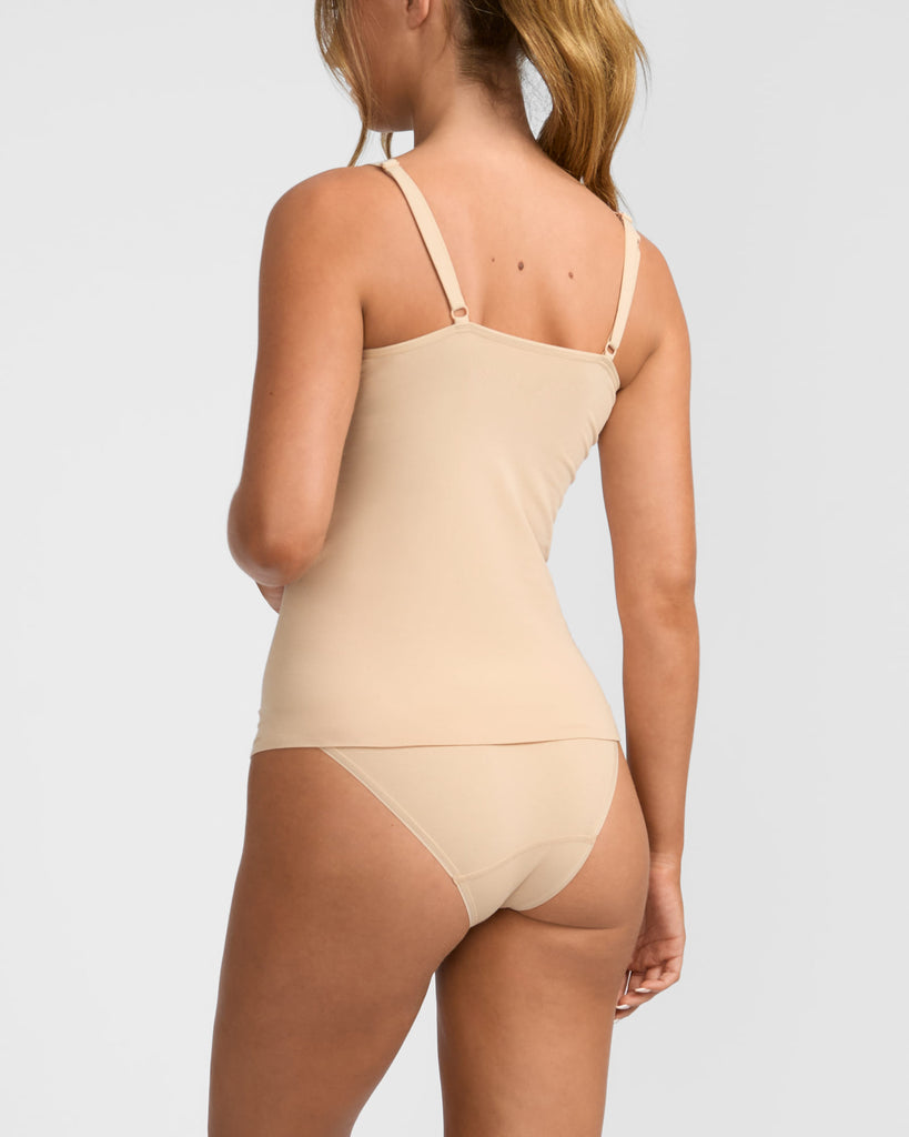 Skimmies Modal Camisole back view with adjustable straps