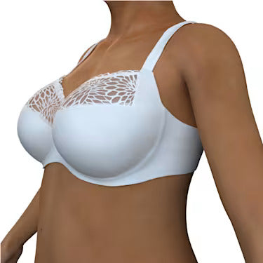 The cups fit perfectly around my breasts