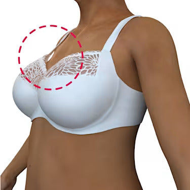 The cups gape or the fabric puckers